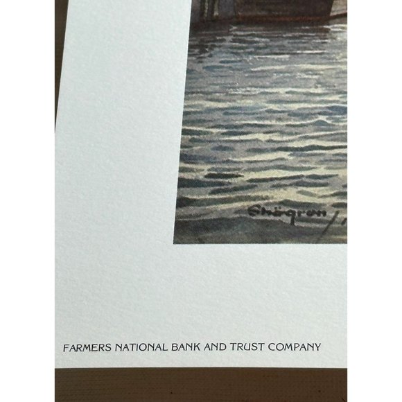 Vtg Ashtabula Ohio Harbor Pictures Signed and Dated 1988 - Picture 6 of 10